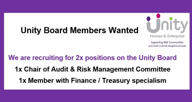 Unity is recruiting for 2 Board Member Positions 1X Chair of Audit and ...